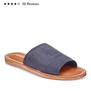 Bella Vita Ros-Italy Navy Suede Slides Size 7.5N New In Box